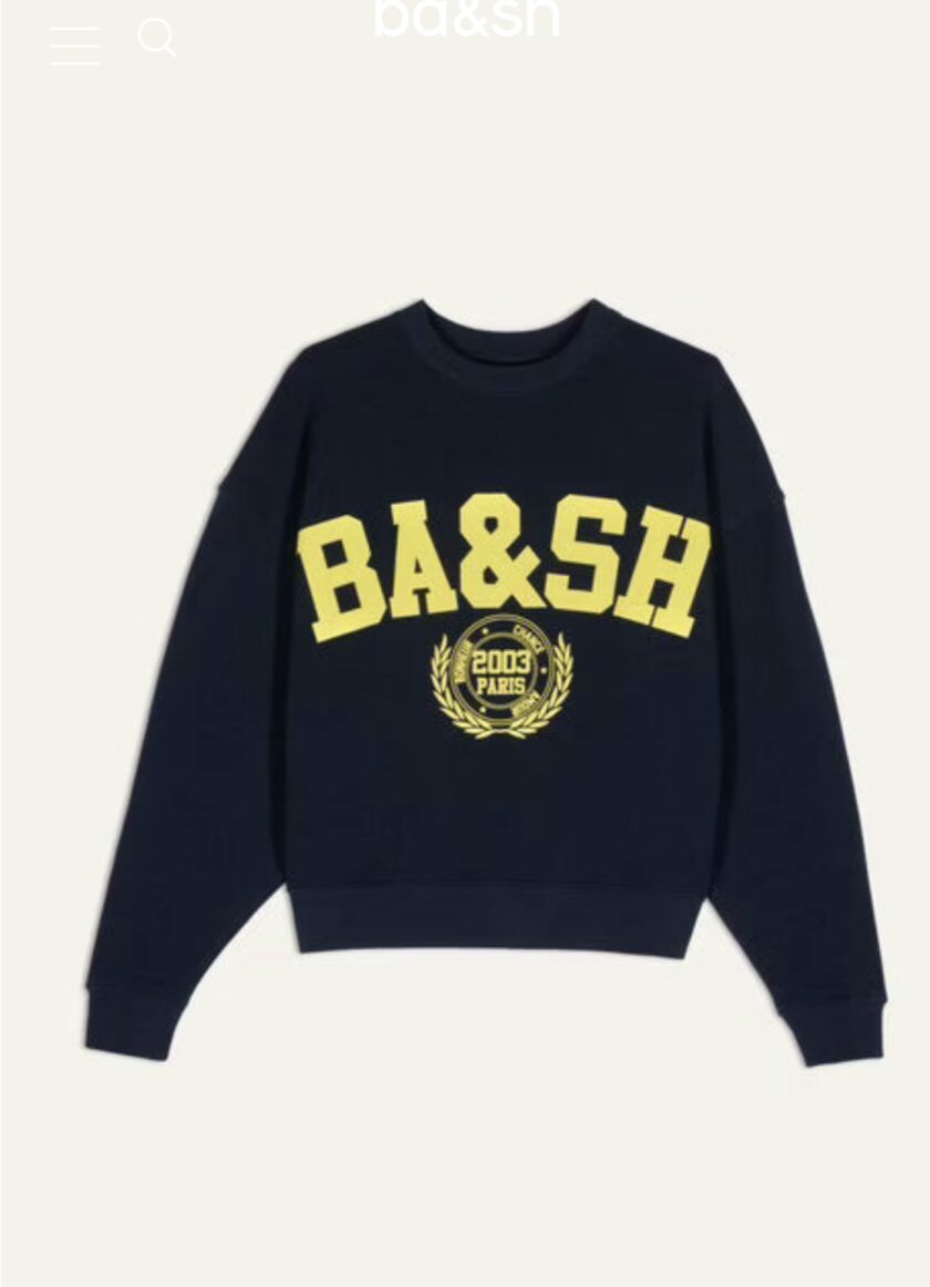 SUDADERA RECORTADA BENJAMIN BA&SH