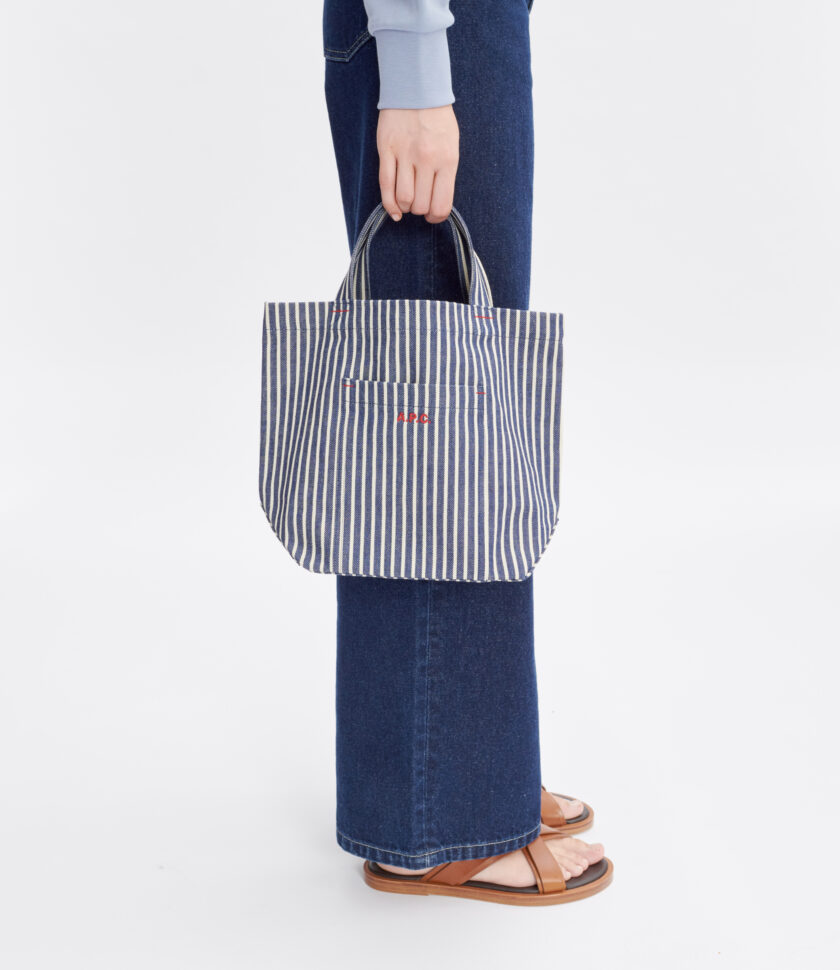 BOLSO  COLOR BLEU FONCE BLANC A.P.C. - Imagen 2