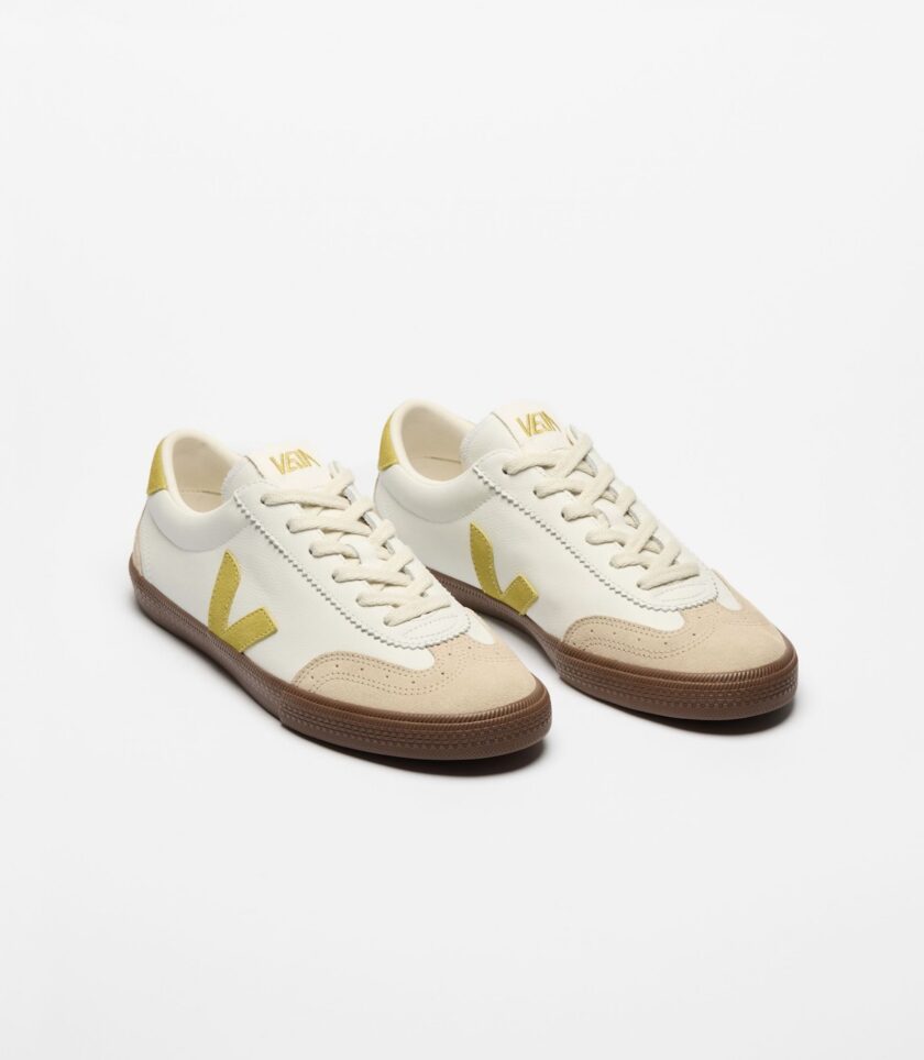 VOLLEY LEATHER WHITE LIQUOR BARK VEJA - Imagen 2