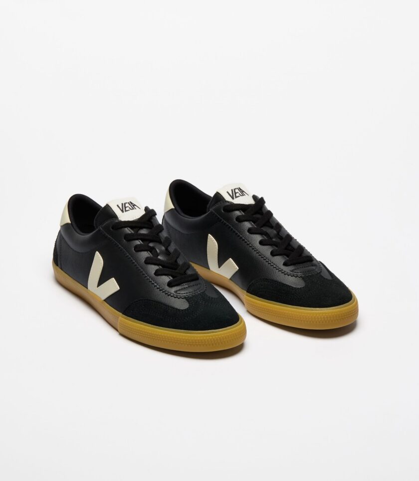 VOLLEY LEATHER BLACK PIERRE VEJA - Imagen 2